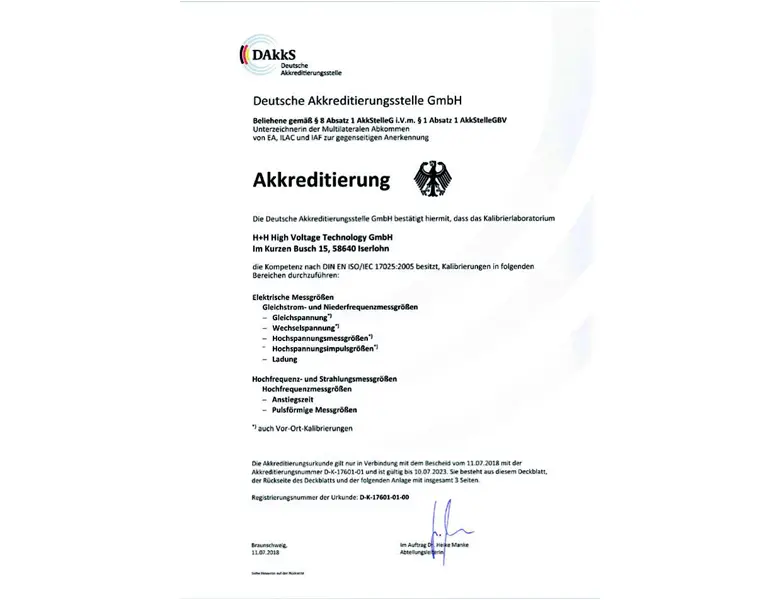 Service & Kalibration | H+H Prüfservice GmbH | Iserlohn / NRW